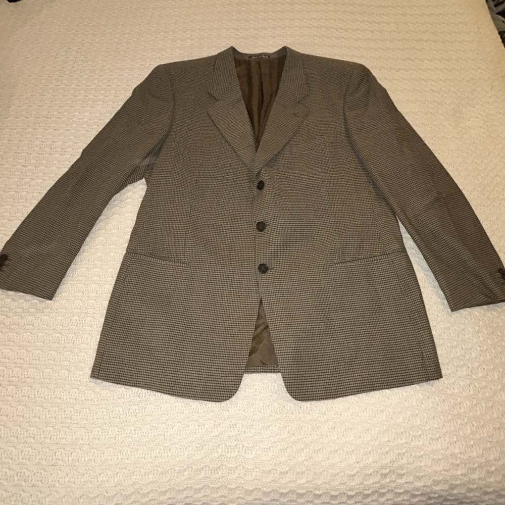Mani Valerie Simon Collection 3 Button Mens Virgin Wool 46 Regular Made In Italy